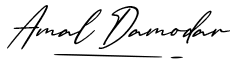 Amal Damodar, handwritten signature